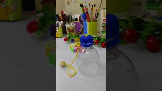 toy craft idea step by step kids activity craft using water bottlehandmade craft youtubeshorts [upl. by Nyrok]