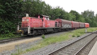 Ferndorf  Ein wirklich kleiner Bahnhof mit V90 und Güterverkehr [upl. by Eniamrahc428]