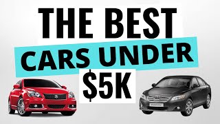 THE BEST Cars Under 5000 For Reliability  Top 5 Reliable Cars Under 5k [upl. by Ashlie]