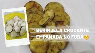 Berinjela crocante empanada no fubá  Sem glúten😋 Receitinhas Fáceis por Zan Brito [upl. by Wehtam]