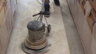 Marble amp Travertine Floor Polishing  How its Done  DIY [upl. by Acherman]