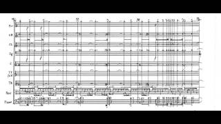 Iannis Xenakis  Thallein w score for chamber orchestra 1984 [upl. by Yadahs690]