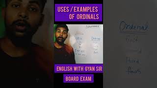 What is Ordinal  How to use in English  English by Gyan sir  Board exam 2025  Ordinals identify [upl. by Nalyt]