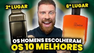 Os 10 MELHORES PERFUMES NACIONAIS da Atualidade  Pesquisa com 260 Homens  Perfumes Masculinos [upl. by Nohtanhoj]