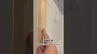 Quick Tip  removing broken screws with a power drill the easy DIY way [upl. by Joly317]