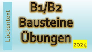 B1 Sprachbausteine I Deutsch lernen I Übungen Lückentext [upl. by Akcinehs]