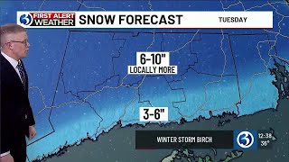 Technical Discussion A First Alert Weather Day Tuesday for impacts from Winter Storm Birch [upl. by Ardnot630]