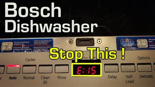 If you own a Bosch Dishwasher you MUST DO this RIGHT NOW How to fix and prevent E15 for free [upl. by Wilkie]