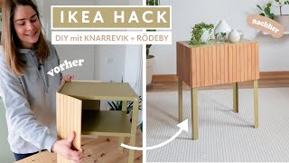 Ikea Hack mit KNARREVIK und RÖDEBY  DIY Beistelltisch mit Türen [upl. by Crenshaw]