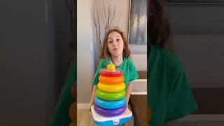 Sierra teaches Rhia colours with stacking rings shorts [upl. by Hayes]