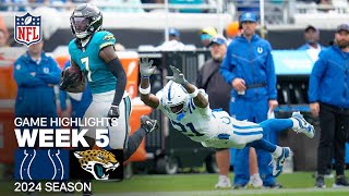 Indianapolis Colts vs Jacksonville Jaguars  2024 Week 5 Game Highlights [upl. by Dilahk]