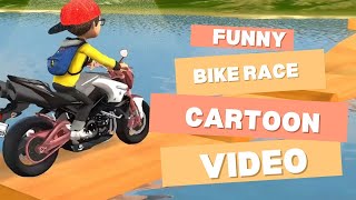 Animated Bike Races Top Cartoon Videos for Children  Best Bike Racing Cartoons to Watch Now [upl. by Zysk169]