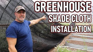 Greenhouse shade cloth installation from Growers solution [upl. by Berkshire]