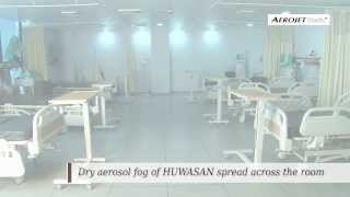 Aerojet steriz Biodecontamination system With Huwasan Disinfectant [upl. by Yauq62]