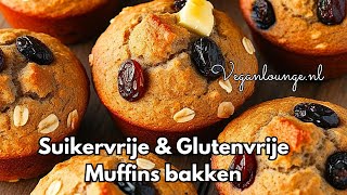 Eiwitrijke Muffins Bakken Suikervrij en Ei Vrij Simpel Lekker en Luchtig 2 Ingrediënten [upl. by Hollyanne544]