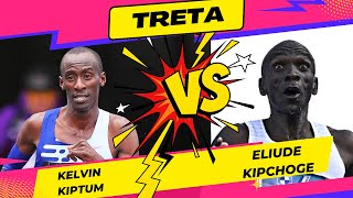 TRETA ENTRE Eliud Kipchoge e Kelvin Kiptum [upl. by Eseeryt465]