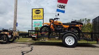 Ural GearUp Sidecar Motorcycle Towing a 2020 Ural GearUp Motorcycle on a Trailer [upl. by Agamemnon]