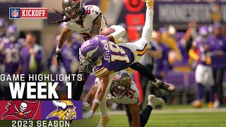 Tampa Bay Buccaneers vs Minnesota Vikings Game Highlights  NFL 2023 Week 1 [upl. by Ferna464]