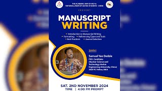 HICF NUGS Manuscript Writing Seminar 2024 Formatting Referencing and Journal Selection [upl. by Marrilee205]