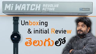 Mi Watch Revolve Active Unboxing amp Review  In Telugu [upl. by Nathalie]