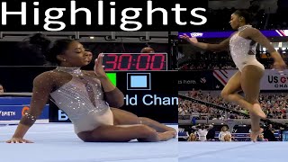 Simone Biles Slow Motion Floor FX Highlights Xfinity 2024 Championships Senior Women Session 2 Day 2 [upl. by Honan]