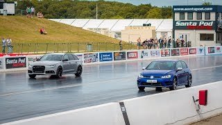 LLF RACE WARS 600BHP Golf R VS 2018 Audi RS6 [upl. by Svend]