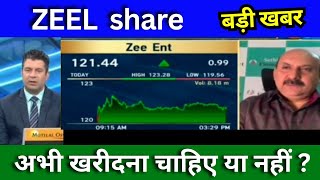 ZEEL share latest news today ZEEL share news today Target price share analysis buy or sell [upl. by Eybbob]