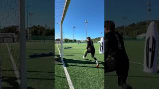 ALLENAMENTO PORTIERI DEVIATORE⚽️🧤 iileven allenamentoportieri [upl. by Cora]