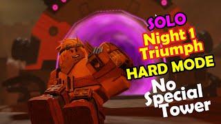 TDS Halloween 2024 SOLO NST Night 1 Triumph  Tower Defense Simulator Roblox [upl. by Olsewski]