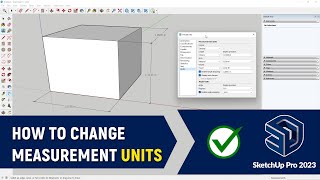 How to Change Units of Measure in SketchUp Pro  Feet Inches Meters Yards [upl. by Nashbar340]