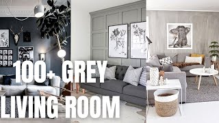 100 Grey Living Room Design Ideas How to Decorate Grey Living Room [upl. by Nilek450]