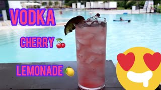 The Easiest Super Bowl 2024 Cocktail Yet  VODKA CHERRY LEMONADE [upl. by Ahsats698]