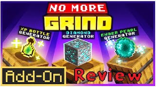 Minecraft Bedrock addon mod review No More Grind [upl. by Catriona]