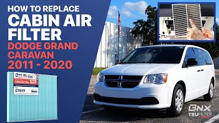 How to Replace Cabin Air Filter in a Dodge Grand Caravan 20112020 C7017 [upl. by Willdon799]