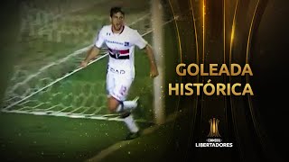 A maior goleada do São Paulo na Copa Libertadores [upl. by Menon]