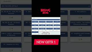 New GST ReturnGSTR 1 GST Big Update [upl. by Nosyaj]