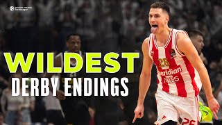 WILDEST ENDINGS  CLOSE Derby GAMES  Crvena Zvezda vs Partizan [upl. by Ezzo662]