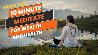 440 Hz 10Minute Meditation benefits for wealth and health [upl. by Savdeep]