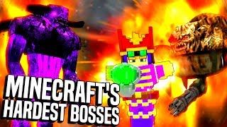 THE MOST POWERFUL BOSSES IN MINECRAFT [upl. by Fleta]