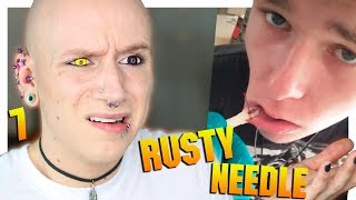 Reacting To Lip Piercing Fails  Piercings Gone Wrong 7  Roly Reacts [upl. by Eile]