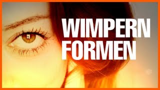 ♥ Wimpern formen ohne Zange ♥ So benutze ich den Wimpernformer [upl. by Nalyak]