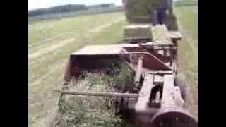 IH 46 Baler and Farmall 656 Tractor baling hay [upl. by Nahsab47]