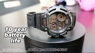 360 VIEW OF CASIO AE1400WH [upl. by Aicittel888]