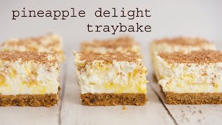 Pineapple Delight Traybake  traybakes amp more [upl. by Migeon]