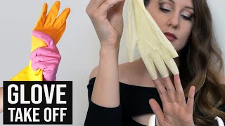 ASMR Relaxing Latex amp Rubber Glove sounds  no talking ASMR Gloves Try on Sound [upl. by Antoine386]