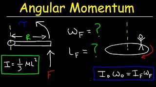 Angular Momentum Physics Practice Problems [upl. by Nnylannej]