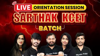 Live Orientation Session of Most Awaited Batch  Sarthak KCET [upl. by Rozamond634]