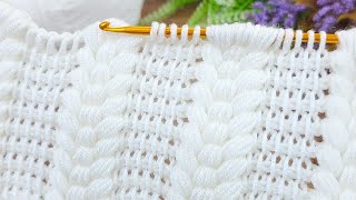 《《 Muy Hermosa 》》I Made a Very Beauty Tunisian Crochet Beginners online Tutorial crochet [upl. by Ecienaj]