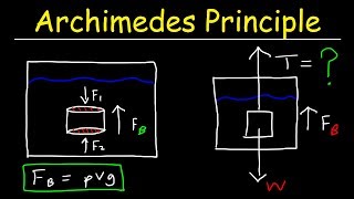 Archimedes Principle Buoyant Force Basic Introduction  Buoyancy amp Density  Fluid Statics [upl. by True]