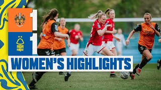 WOMENS HIGHLIGHTS  BRIGHOUSE TOWN WOMEN 11 NOTTINGHAM FOREST [upl. by Einhapets]